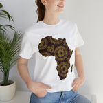 Men's Jersey Brown Batik Blur Simple Tee - Redsoil