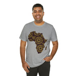 Men's Jersey Brown Batik Blur Simple Tee - Redsoil