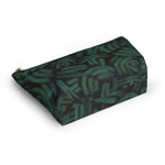 Green Batik Blur Pouch w T-bottom - Redsoil