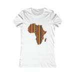 Women's Africa Kente Map Tee - Redsoil