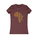 Women's Africa Kente Map Tee - Redsoil