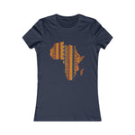 Women's Africa Kente Map Tee - Redsoil