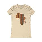 Women's Africa Kente Map Tee - Redsoil
