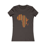 Women's Africa Kente Map Tee - Redsoil