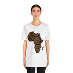 Men's Jersey Brown Batik Blur Simple Tee - Redsoil