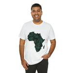 Men's Jersey Green Batik Blur Simple Tee - Redsoil