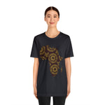 Men's Jersey Brown Batik Blur Simple Tee - Redsoil