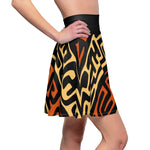 Afia Mudcloth High Waist Skirt - Redsoil