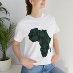 Men's Jersey Green Batik Blur Simple Tee - Redsoil