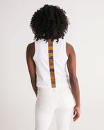 Redsoil Kente Logo Women's Cropped Tank - Redsoil