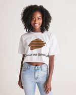 Kente brushstroke Women's Lounge Cropped Tee - Redsoil