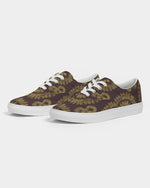 Brown and Yellow Batik.jpg Men's Lace Up Canvas Shoe - Redsoil