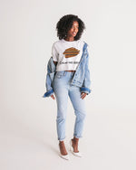Kente brushstroke Women's Lounge Cropped Tee - Redsoil