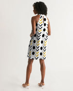 White Mudcloth Women's Halter Dress - Redsoil