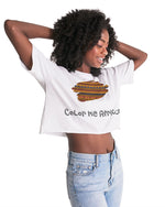 Kente brushstroke Women's Lounge Cropped Tee - Redsoil