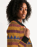 Kente Women's Bomber Jacket - Redsoil