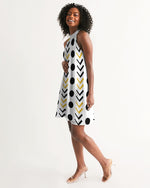 White Mudcloth Women's Halter Dress - Redsoil