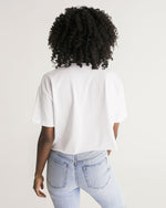 Kente brushstroke Women's Lounge Cropped Tee - Redsoil