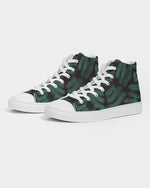 Green Batik Women's Hightop Canvas Shoe - Redsoil