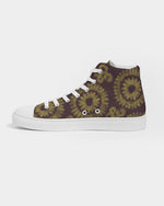 Brown and Yellow Batik.jpg Women's Hightop Canvas Shoe - Redsoil